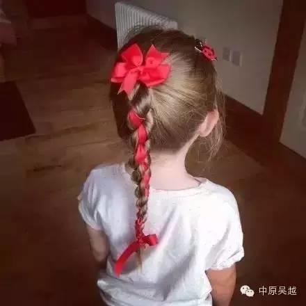 【吳越學?！堪雅畠旱念^發(fā)扎成這樣，太漂亮了！