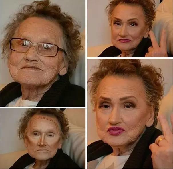 80歲老奶奶讓孫女幫她化了個(gè)妝，沒(méi)想到居然成了網(wǎng)紅！